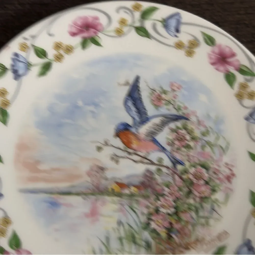 LEC LeClair Limoges France Porcelain Springtime Season Plate